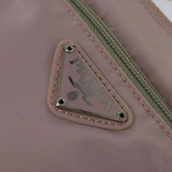 PRADA Shoulder Bag Nylon Pink Silver Auth fm4754 - Picture 4 of 16